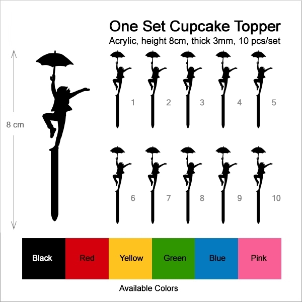 Umbrella Girl Cupcake