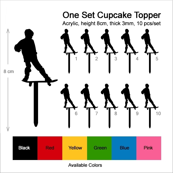 Skateboard Boy Cupcake