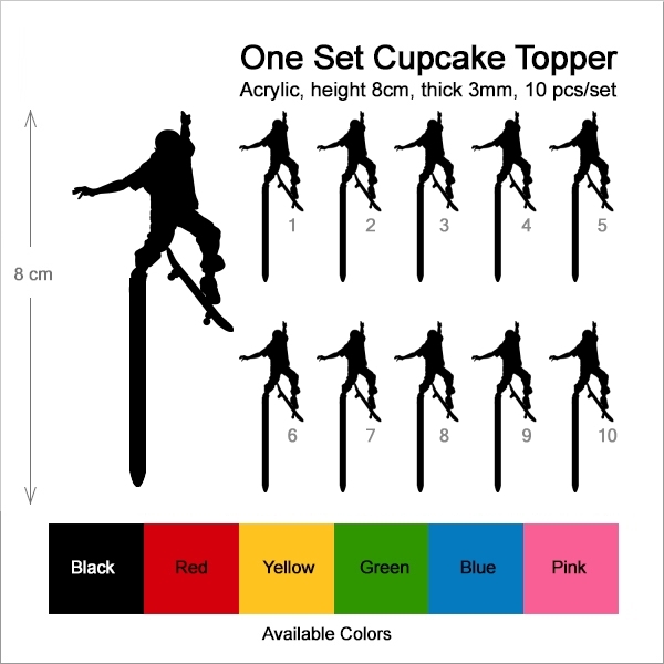 Skatboard Boy Cupcake