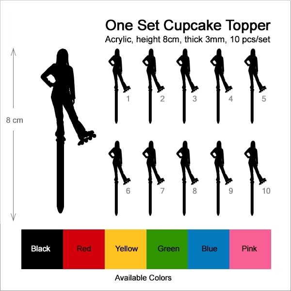 Rollerskate Girl Cupcake