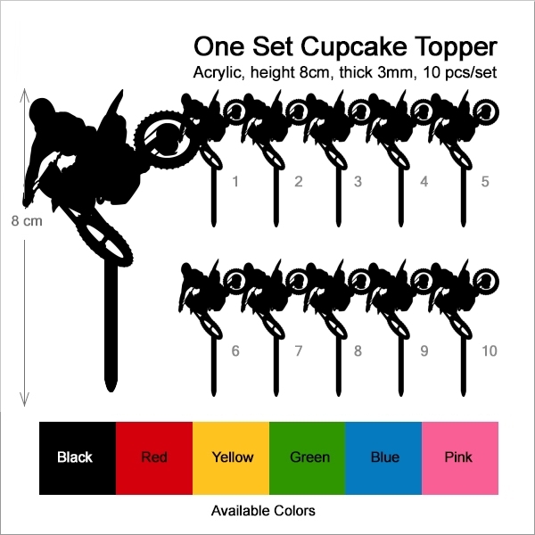 Extreme Sport Motocross Cupcake