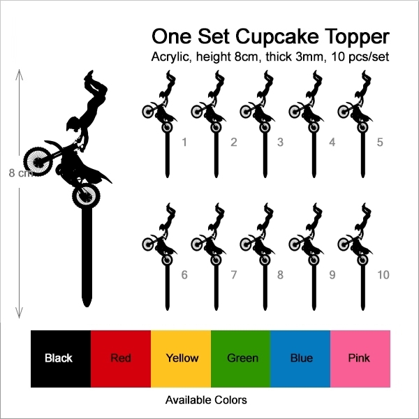 Extreme Sport Freestyle Motocross Cupcake