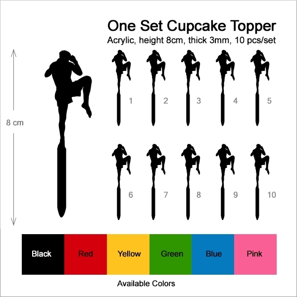 Muay Thai Kickboxing Cupcake