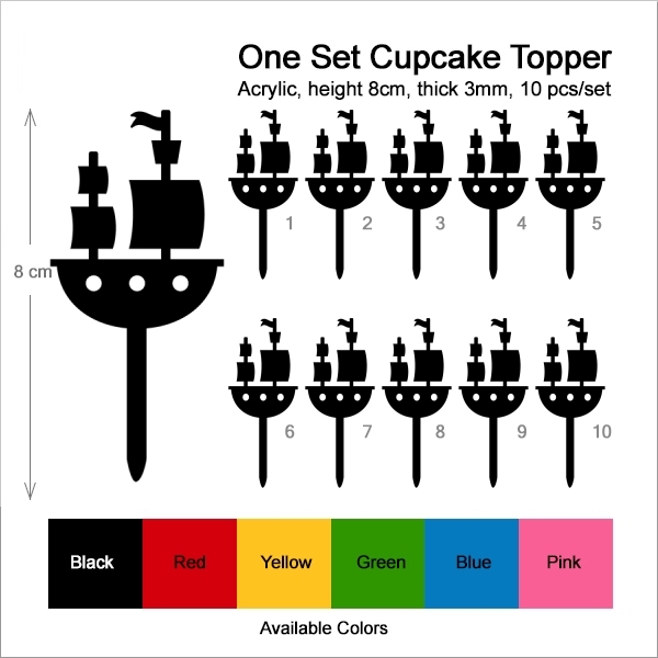Pirate Ship Cupcake