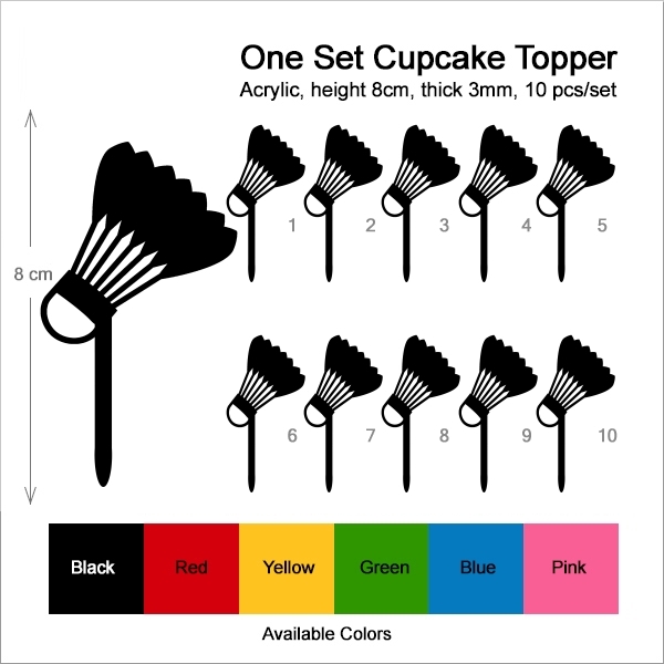 Badminton Cupcake