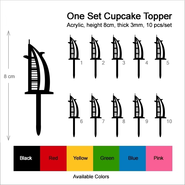 Burj Al Arab Tower of the Arabs Cupcake