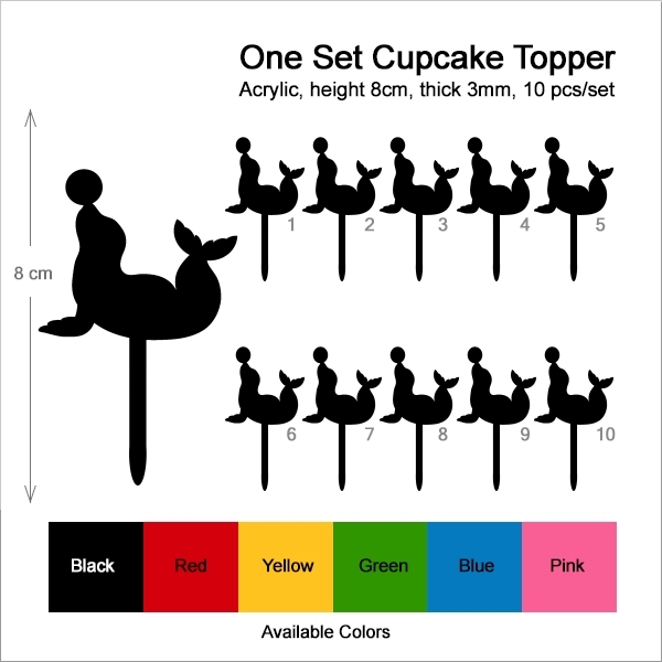 Circus Seal Cupcake