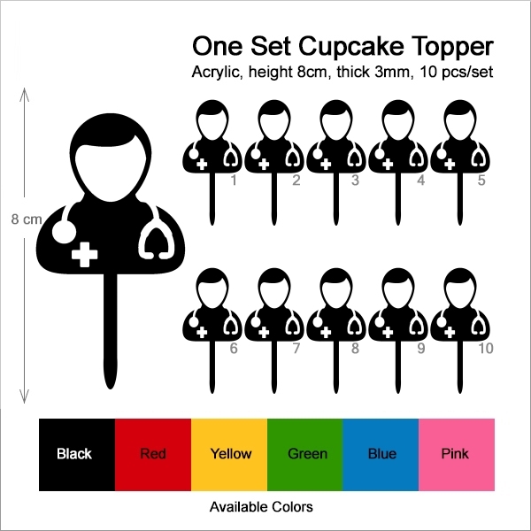 Man Doctor Physician Cupcake