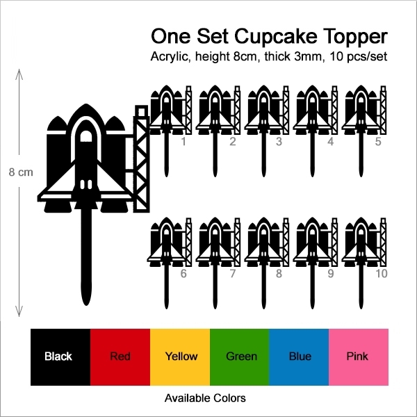 Spaceship Launch pad Cupcake