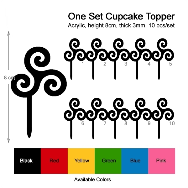 Triskell Triskele Symbol Cupcake