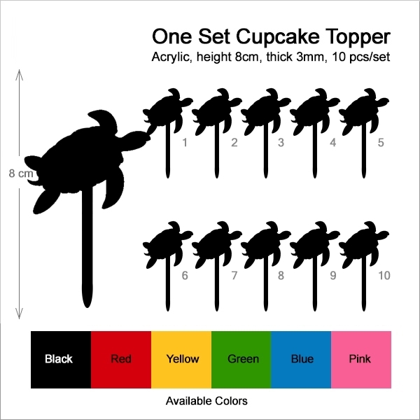 Ocean Sea Turtle Cupcake