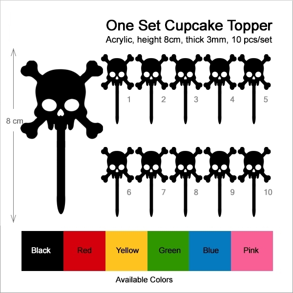 Poison Skull Cupcake