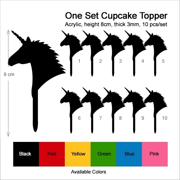 Unicorn Head Cupcake