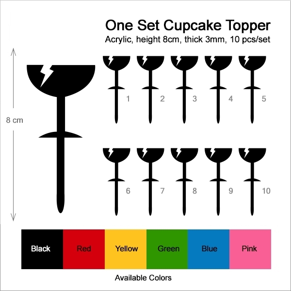 Broken Wine Glass Cupcake