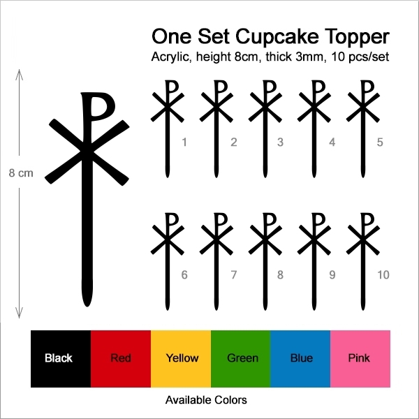 Christianity Chi Rho Symbol Cupcake