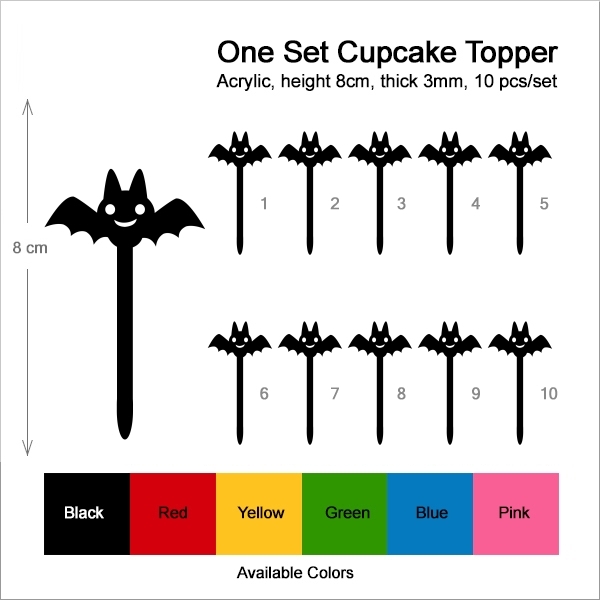 Cute Bat Cupcake