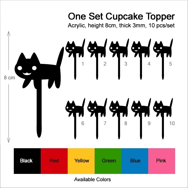 Cute Halloween Black Cat Cupcake