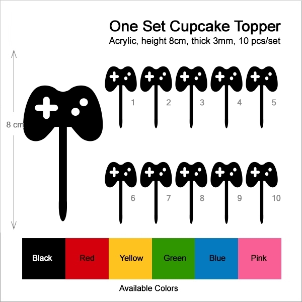 Gamepad Joystick Cupcake