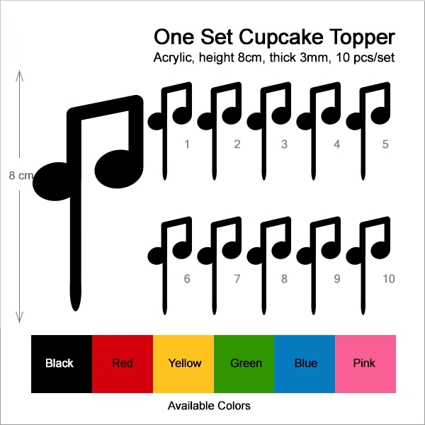Music Note Symbol Cupcake