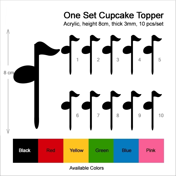 Music Note Cupcake