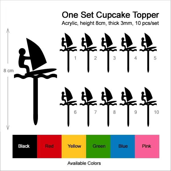 Windsurfing Extreme Sport Cupcake