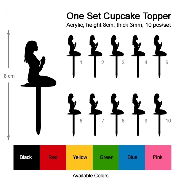 Woman Praying Cupcake