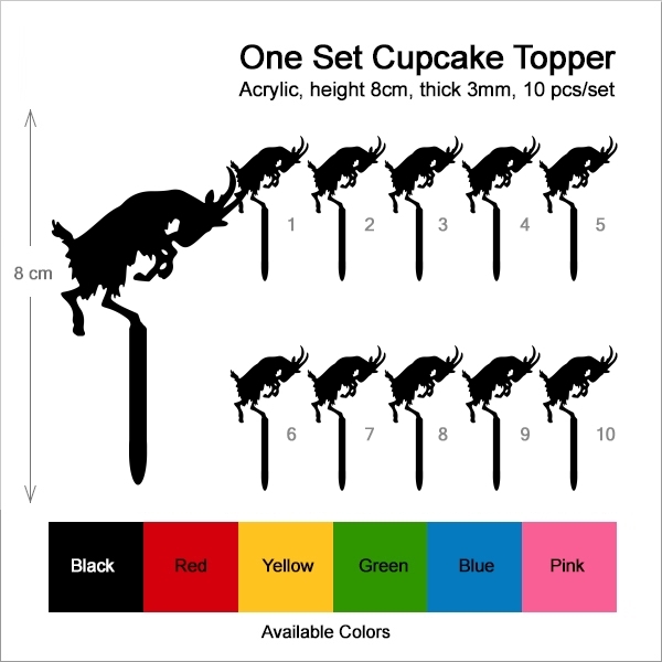 Jumping Goat Cupcake