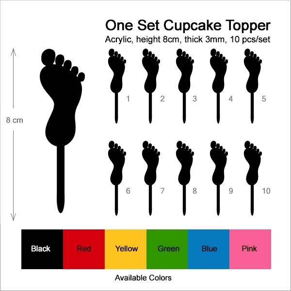Foot Print Cupcake