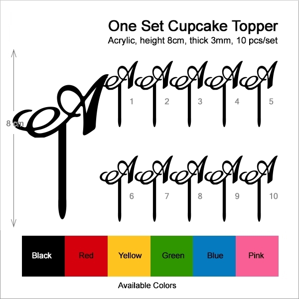 A Letter Alphabet Cupcake