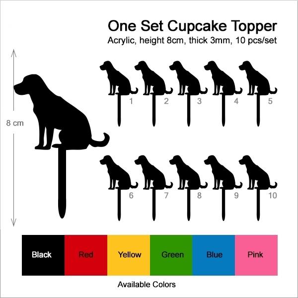 Labrador Retriever Sitting Dog Cupcake