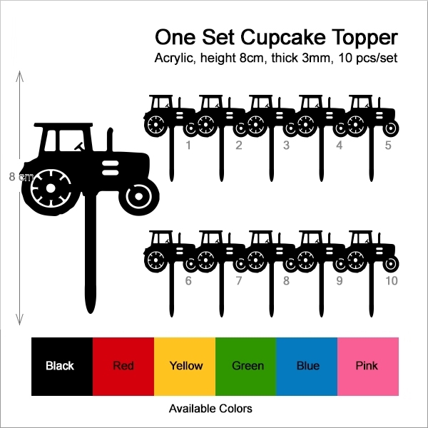 Farm Tractor Cupcake