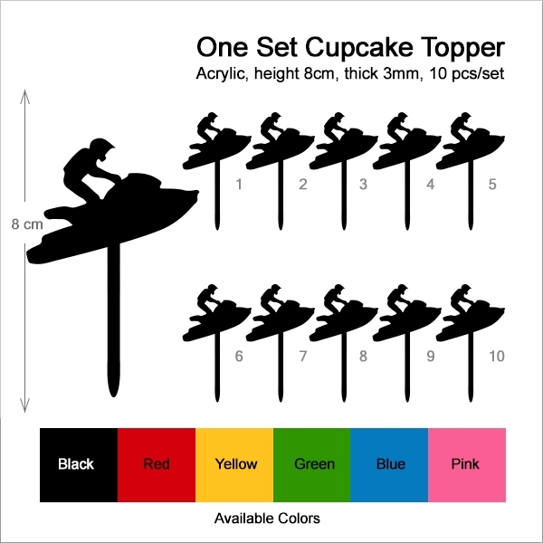 Jet Ski Cupcake