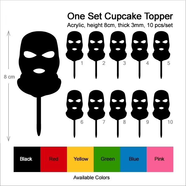 Terrorist Mask Cupcake