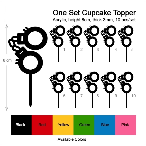 Handcuffs Cupcake