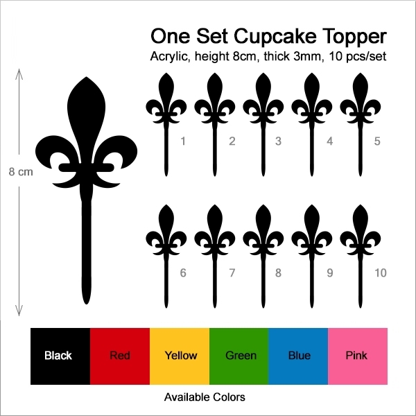 Fleur De Lis Cupcake