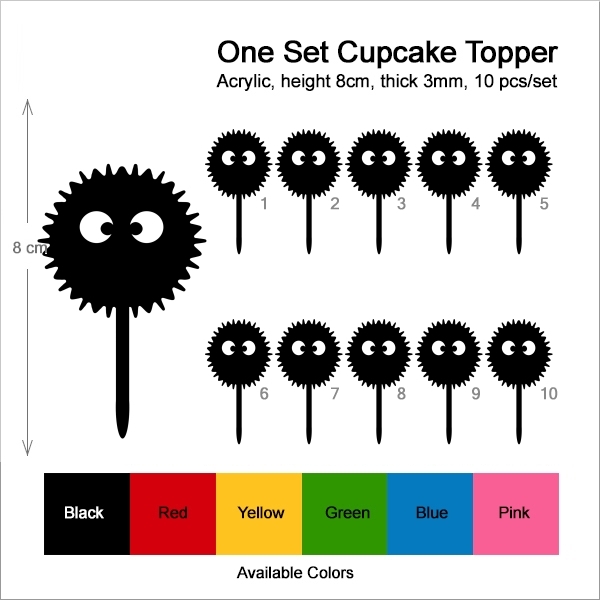 Soot Ball Spirit Cupcake