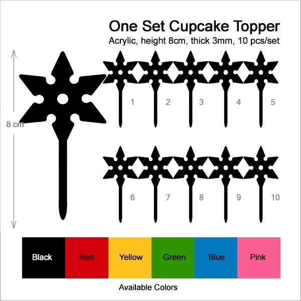 Throwing Star Ninja Cupcake