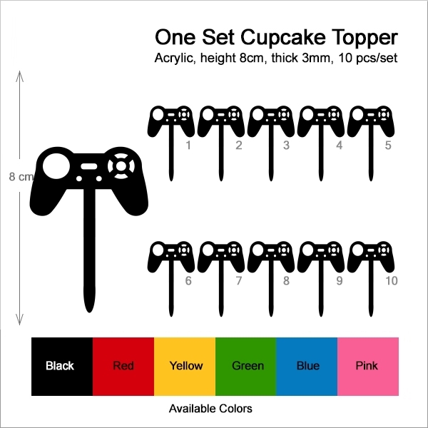 Gamepad Video Game Controller Joystick Cupcake