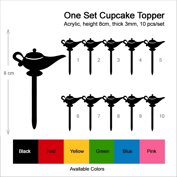 Arabian Genie Lamp Cupcake