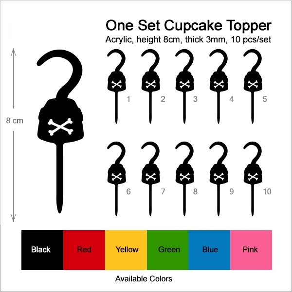 Hook Pirate Captain Cupcake