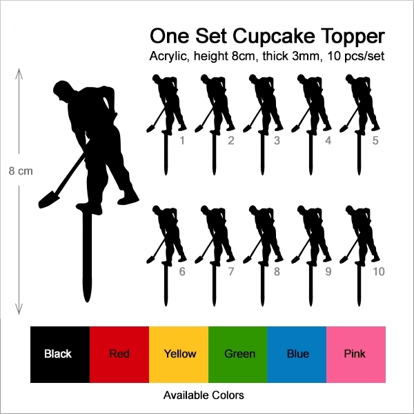 Worker Shovel Cupcake