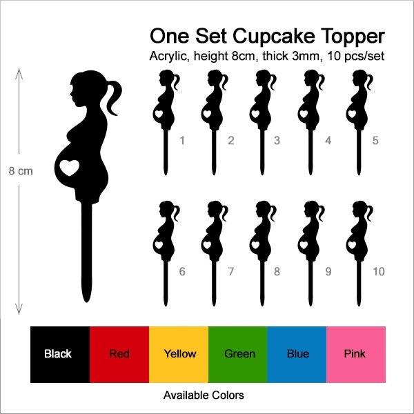 Pregnant Woman Cupcake