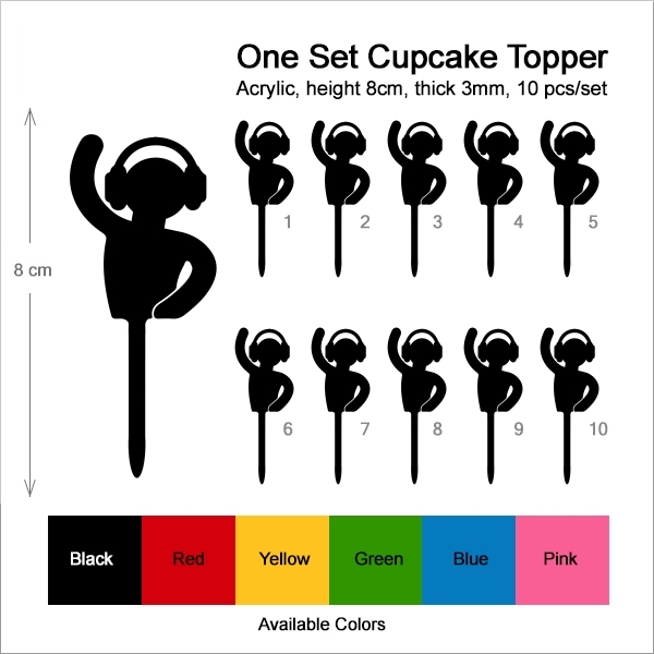 Disc Jockey DJ Remix Cupcake