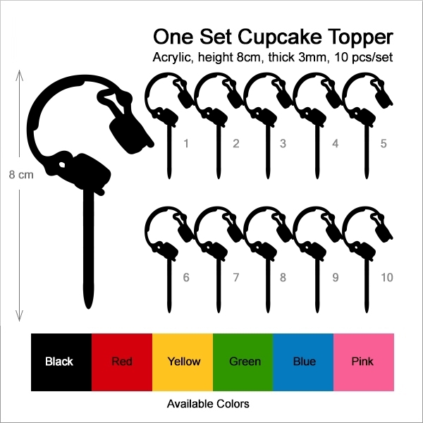 Headphone DJ Remix Cupcake