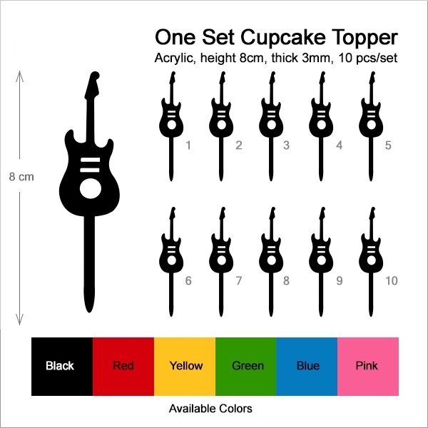 Electric Guitar Solo Cupcake