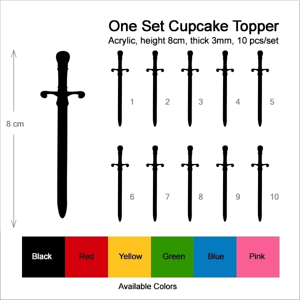 Sword Weapon Cupcake