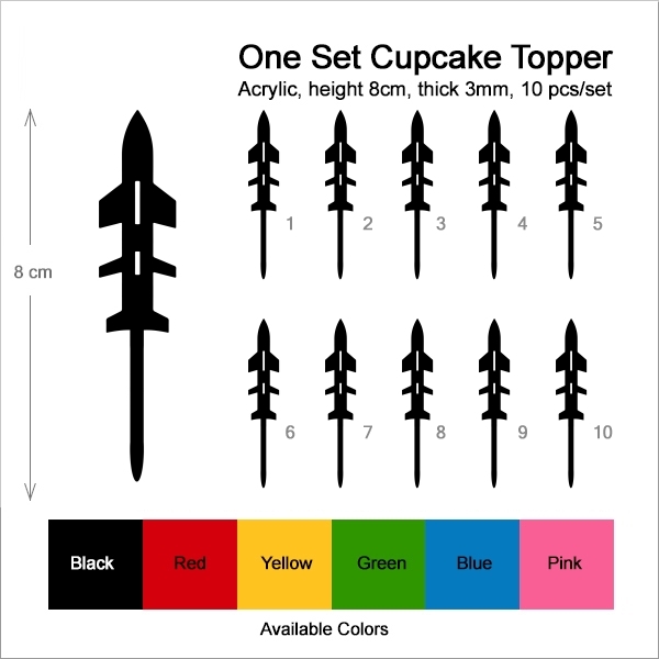 Missile Bomb Weapon Cupcake