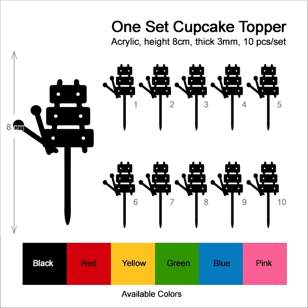 Xylophone Music Instrument Cupcake