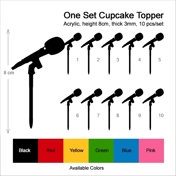 Microphone Cupcake