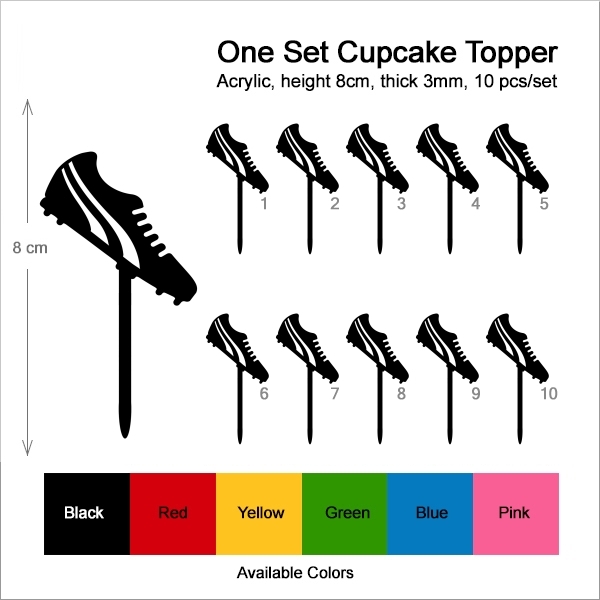 Soccer Shoe Football Studs Cupcake